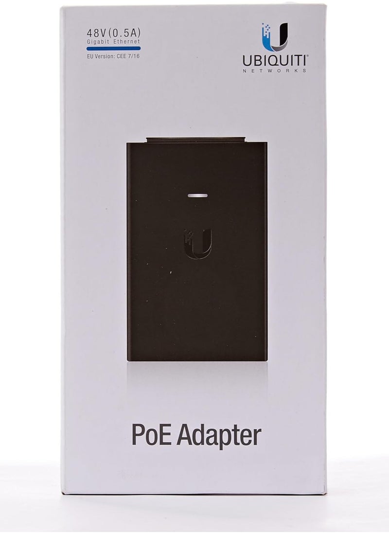 Ubiquiti Networks Ubiquiti Gigabit PoE Injector 48V ( 0.5A ) Gigabit ethernet black  - Image 1