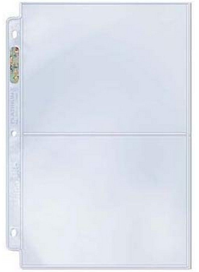 Ultra Pro ألترا برو صفحة بلاتينية بجيب 2-pocket بحجم 5" X 7" عدد 25