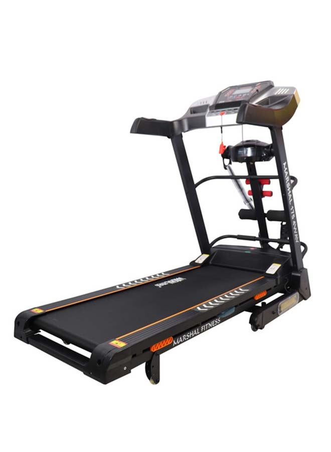 مارشال فيتنس PKT-175-4 منخفضة الضوضاء 3.5 HP DC موتور شاشة عرض LCD يدوية قابلة للطي قابلة للطي مع مدلك Bluetooth MP3 ممتص الصدمات ومكبر صوت للاستخدام المنزلي - Image 1