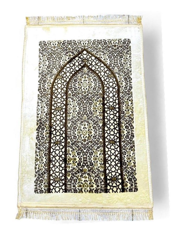We Happy Pack of 2 Anti-Slip Prayer Mat 70x110 cm Muslim Islamic Rug Namaz Janamaz with Digital Tasbih Counter  - Image 4