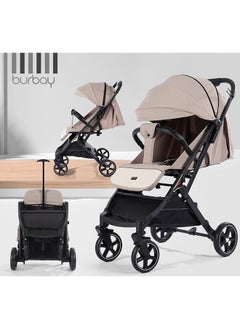 burbay Foldable Easy Travel Modern Baby Stroller X5 Suitable For Newborns  - Image 2