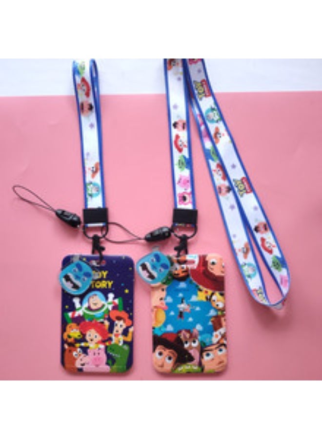 NIBEMINENT 1 - Piece Cartoon Toys Kpop Photo Card Holder Pendant Key Chain ID Badge Holder ID Card Holder Photo Card Protector for School ID Office ID Access Card for Women Girls - Image 2