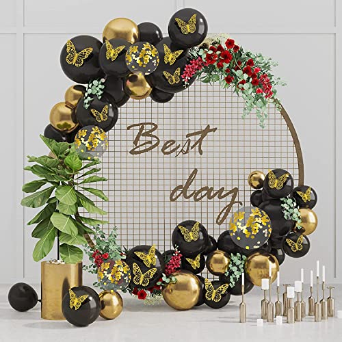 Buransh 3D Butterfly Wall Decor Gold Decoration for Cake Decoration, Removable Wall Stickers Room for Kids Nursery Classroom Wedding Night Gift Women Girl Boy Pack 12pcs - Image 3
