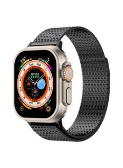 Replacement Strap For Apple Watch Series 5 40mm Milanese Loop Magnetic Clasp Stainless Steel Watch Band Black