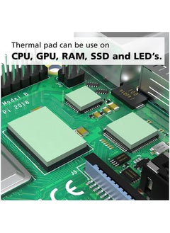 Wozlo 1.0MM*22*70MM Thermal Pad M2 SSD Chipset Cooler - 7X2CM Silicone Conductor - Green - 6W/MK  - Image 3