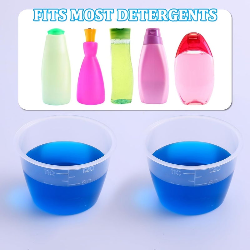Styquenzer 2 PCS Laundry Detergent Cup Laundry Measuring Cup for Liquid Detergent Washable Laundry Measuring Cup Reusable Plastic Liquid Measuring Cups for Home - Image 3