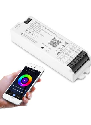 WB5 5 in 1 WiFi Bluetooth LED Strip Controller, Dimmable Compatible with Smart Life APP/Alexa Echo/Google Assistant Home/Siri, DC12-24V Lights Controller - pzsku/Z75DF38A0B36A0DB2A940Z/45/_/1740924106/7de12c94-089d-4752-bd5d-f86c8b1a8cce
