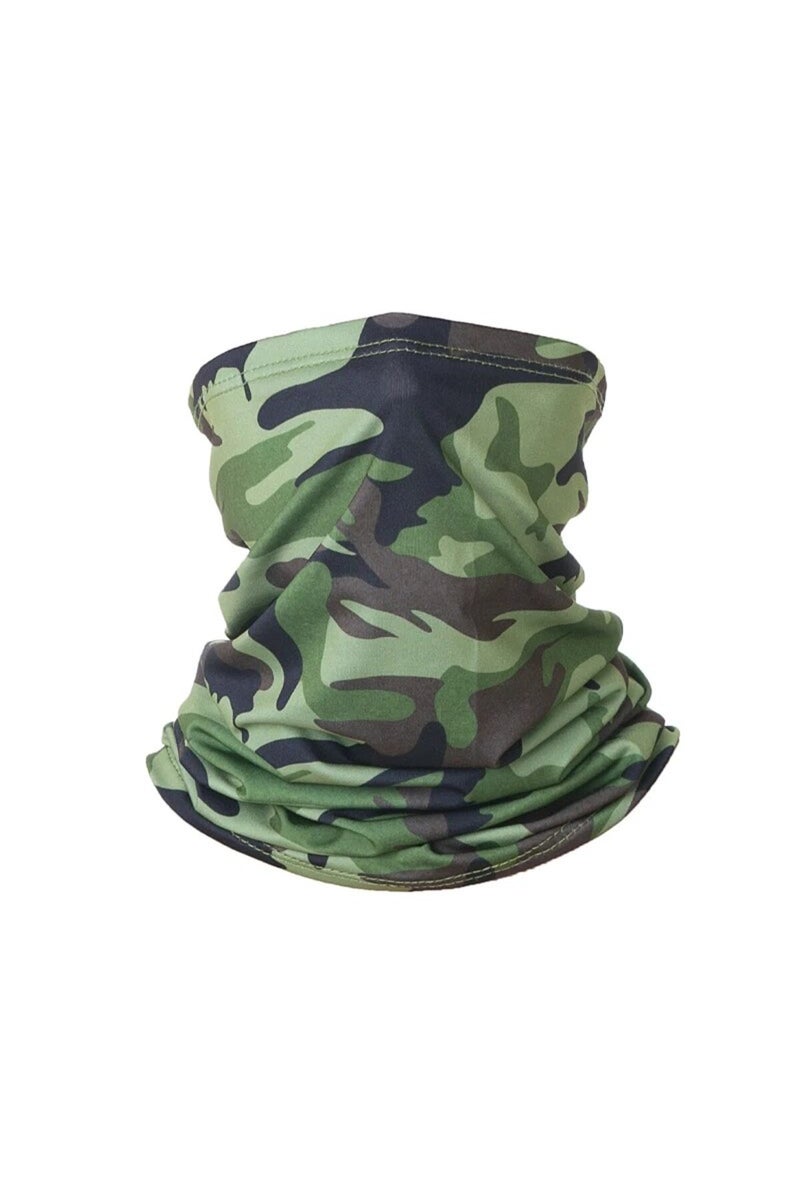 Camouflage green Summer Outdoor Hiking Headscarf Breathable Sweat-absorbing Sports Magic Headscarf I