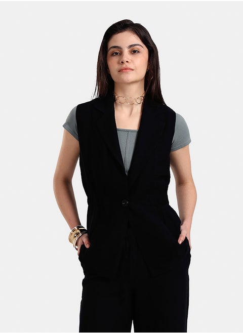 One-Button Closure Vest