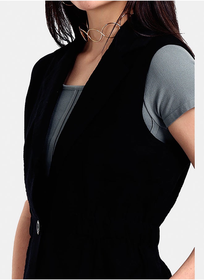 Carina - One-Button Closure Vest - Image 1