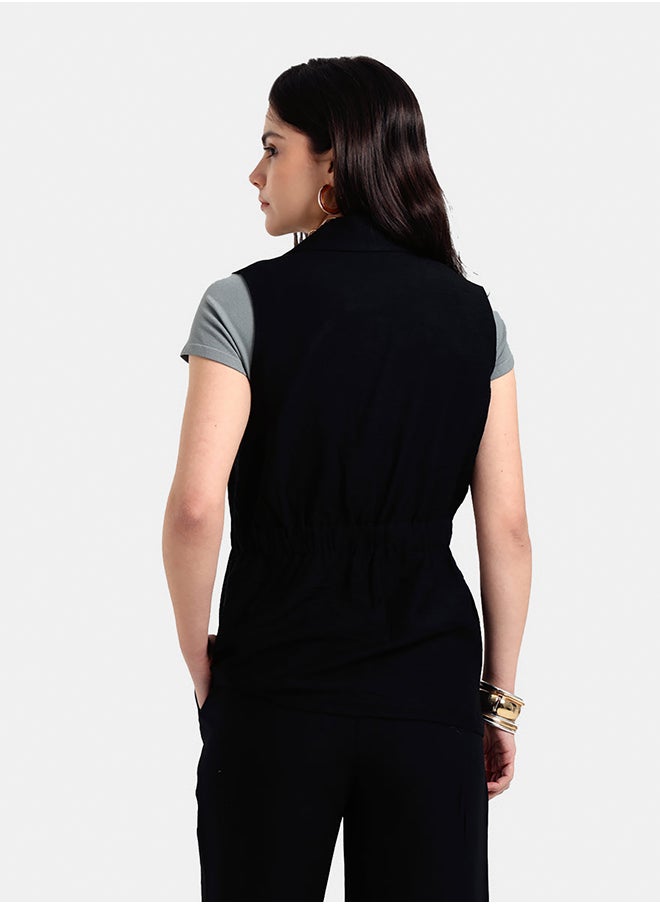 Carina - One-Button Closure Vest - Image 1