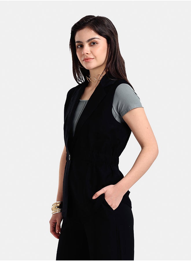 Carina - One-Button Closure Vest - Image 1
