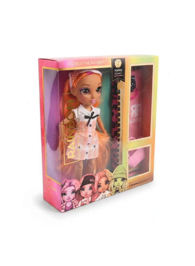 دمية رينبو هاي ذات الشعر البرتقالي