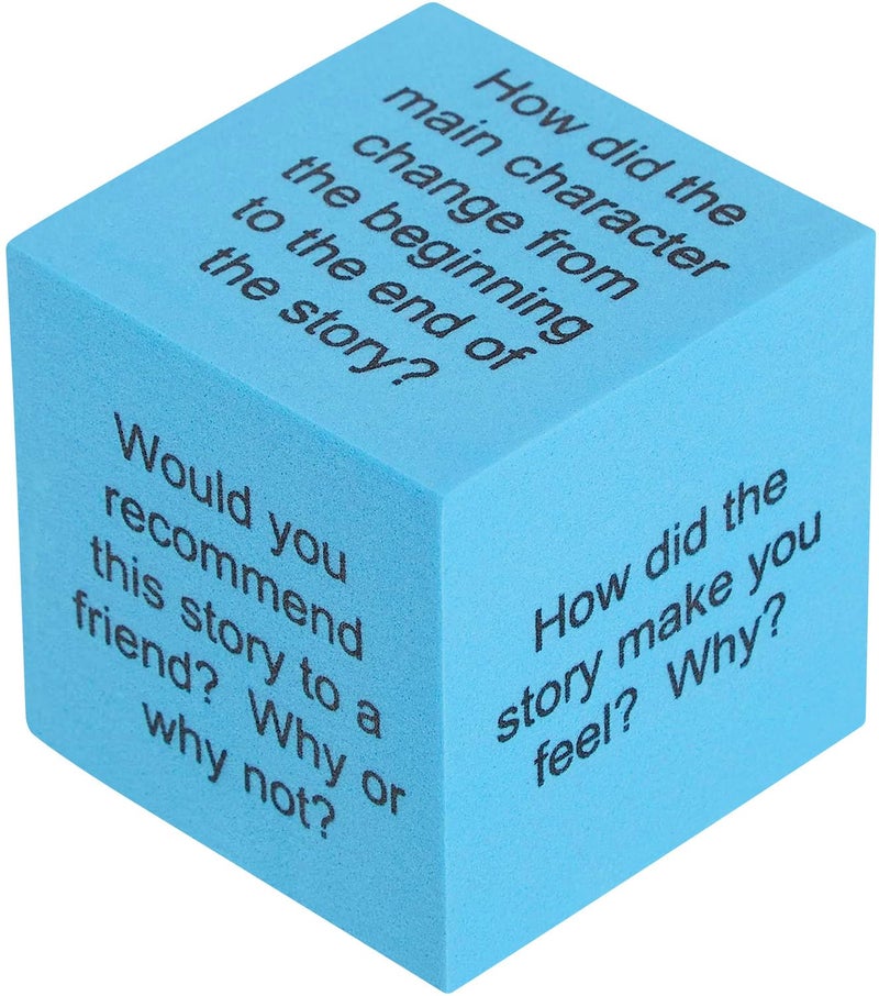 Teacher Created Resources 20634 Foam: Reading Comprehension Cubes Blue 2" x 2" - Image 5