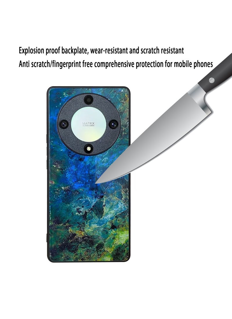 X-level Honor X9a 5G Glass Back Case Cover Shockproof Cover Comfortable Touch Anti-scratch Anti-Fingerprints TPU Full Camera Protection designed for Honor X9a 5G Accessories  - Image 5