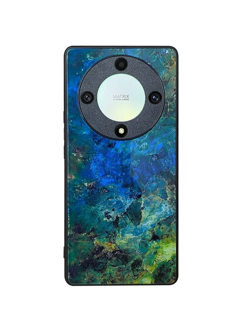 X-level Honor X9a 5G Glass Back Case Cover Shockproof Cover Comfortable Touch Anti-scratch Anti-Fingerprints TPU Full Camera Protection designed for Honor X9a 5G Accessories  - Image 1