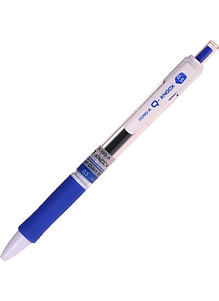 Dong-A - Q-Knock 0.5 Hybrid Gel Roller Pen No:38 Blue - Image 1