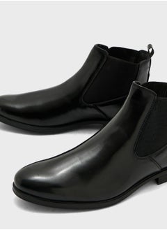 Robert Wood Faux Leather Chelsea Boots  - Image 4