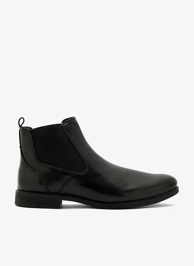 Robert Wood Faux Leather Chelsea Boots