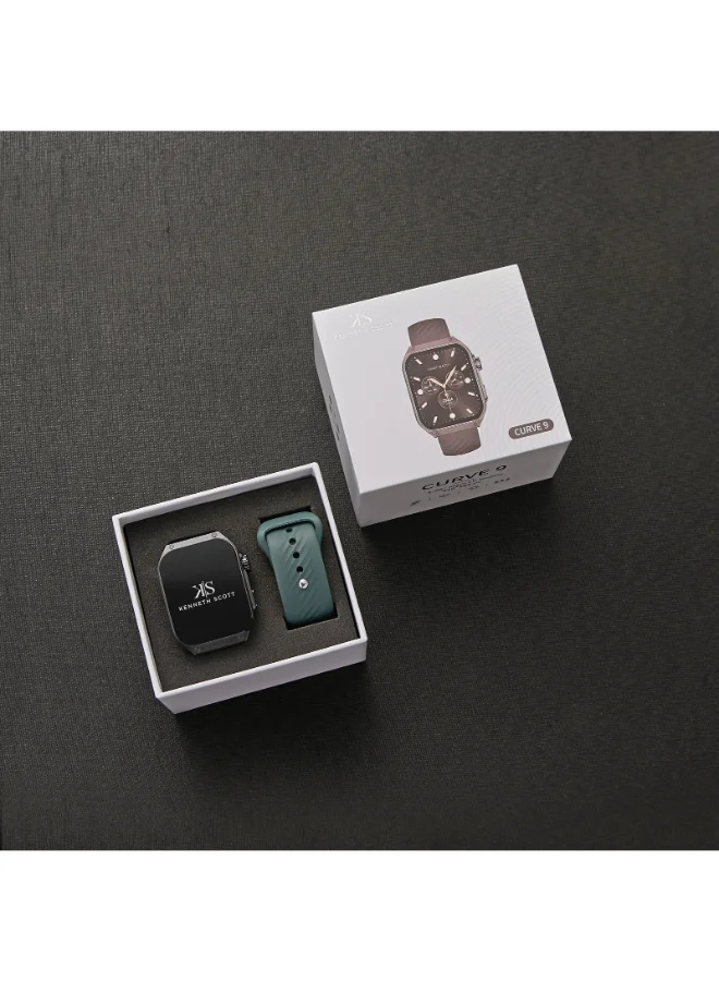 KENNETH SCOTT Unisex Silicone Smart Watch KCRV9-XSBBX - 40.8 mm