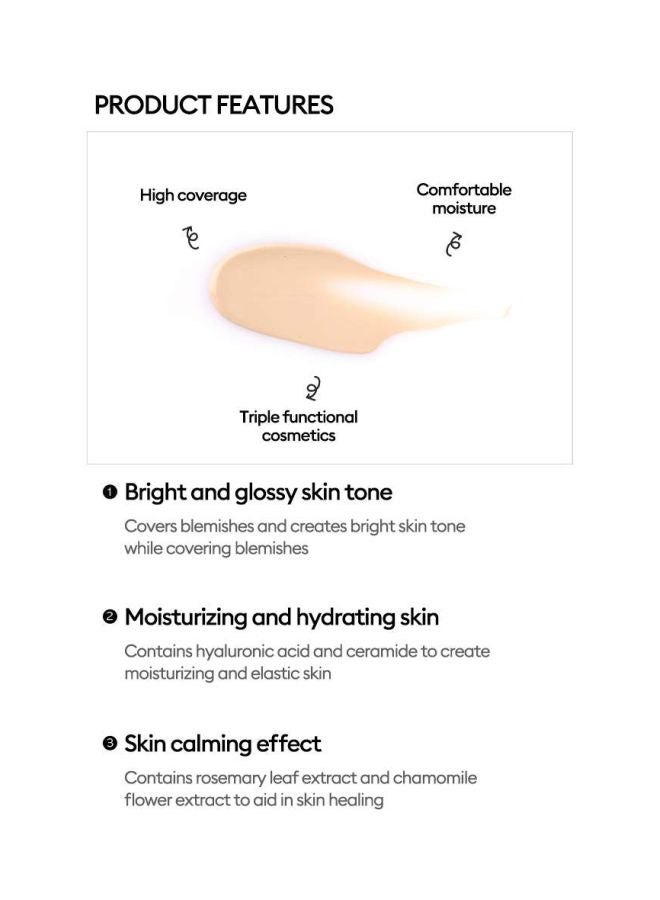 Missha M Perfect Cover BB Cream With SPF 42 PA+++ No.23 Natural Beige - Image 4
