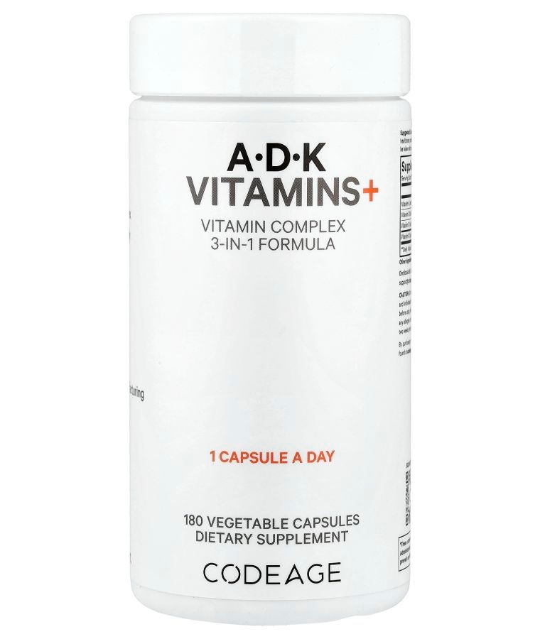 A D K Vitamins+ 180 Vegetable Capsules