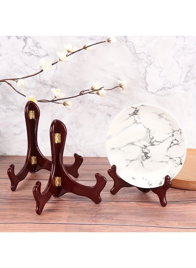 Small Wooden Easel Display Stand for Wedding Table Photos Plates and Home Decor - Image 1