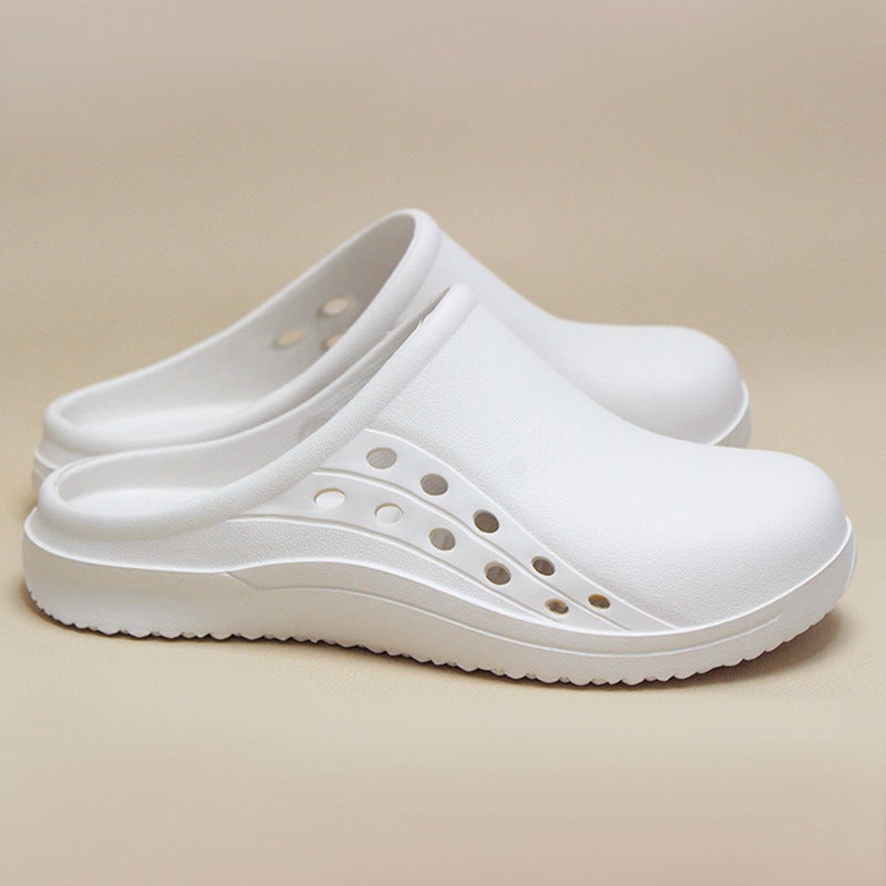 Surgical Slippers Special Shoes for Operation Room Medical Work Shoes Home Slippers Beach Shoes Indoor Slippers White 