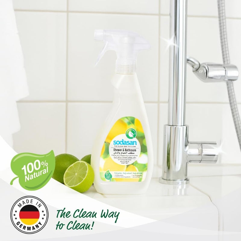 sodasan 100% Natural Shower & Bathroom Cleaner 500ml - Image 2