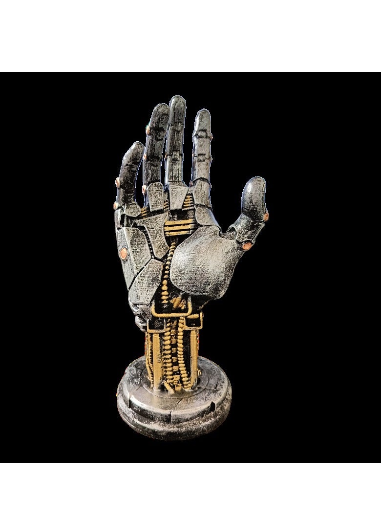 Beauenty Robot Figure Controller Holder  Head Phone Stand, 3D Robotic Arm Game Controller Stand Cool Stuff Controller Holder for Game Room Gaming Decor, Ideal Gifts for Game Player - Image 2