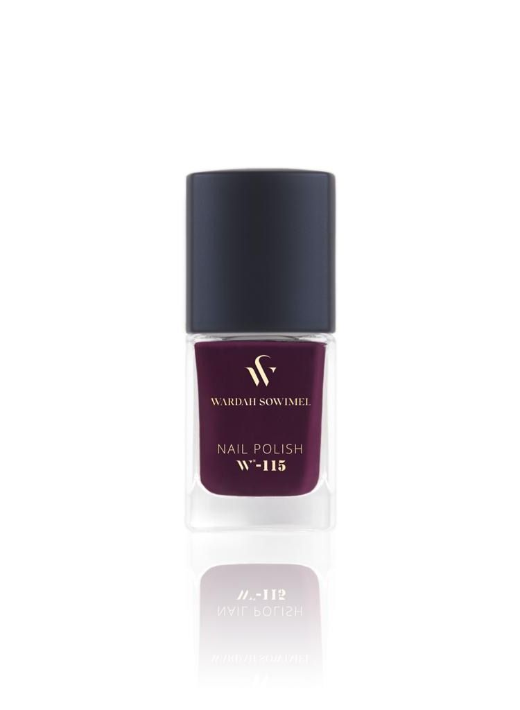 وردة صويمل طلاء أظافر من وردة صويمل - بنفسجي غامق - W115 - Image 2