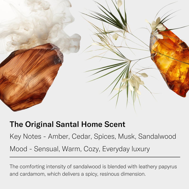 AromaTech Santal Aroma Essential Oil Blend: Luxury Hotel Inspired Aromatherapy with Amber, Vanilla, Cedar & Sandalwood for Ultrasonic Diffusers & Nebulizers - 0.3 fl oz, 10 mL - Image 2