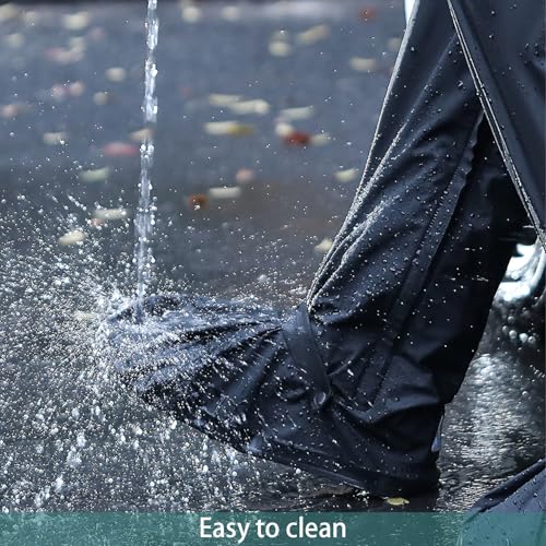 YUISI Reusable Waterproof Shoe Covers for Rain, 23 Inch Foldable Tall Boot Design Rain Cover for Shoes (10 UK) - Image 3