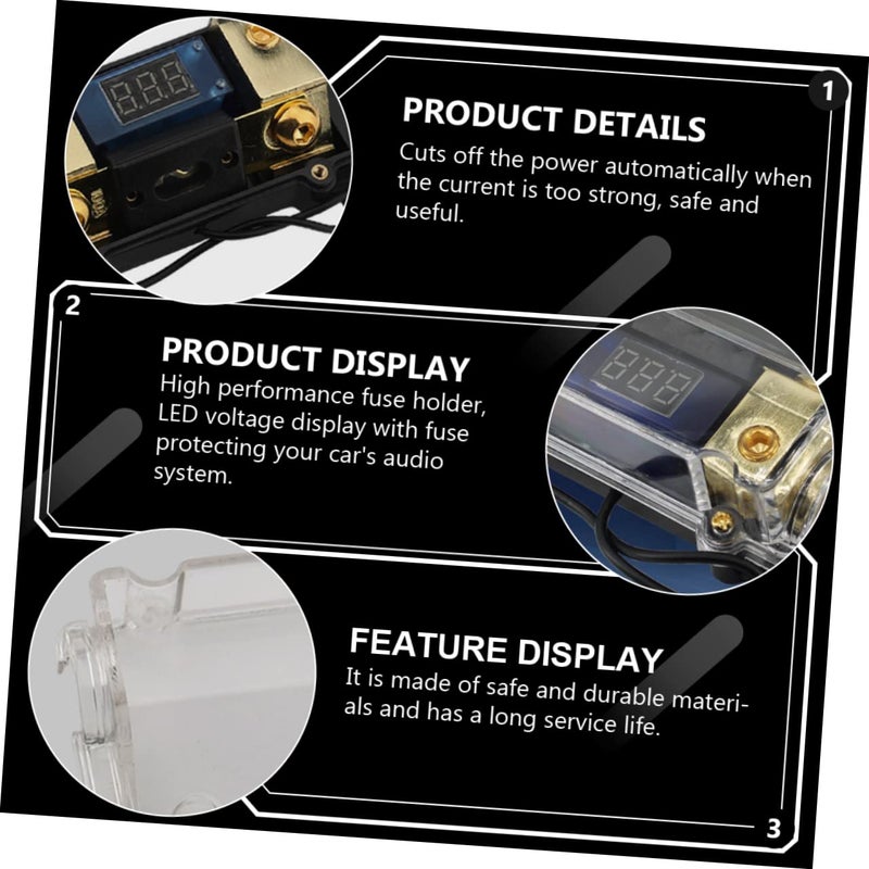 GANAZONO Car Audio Digital Fuse Holder Safe Material For System Protection - Image 4