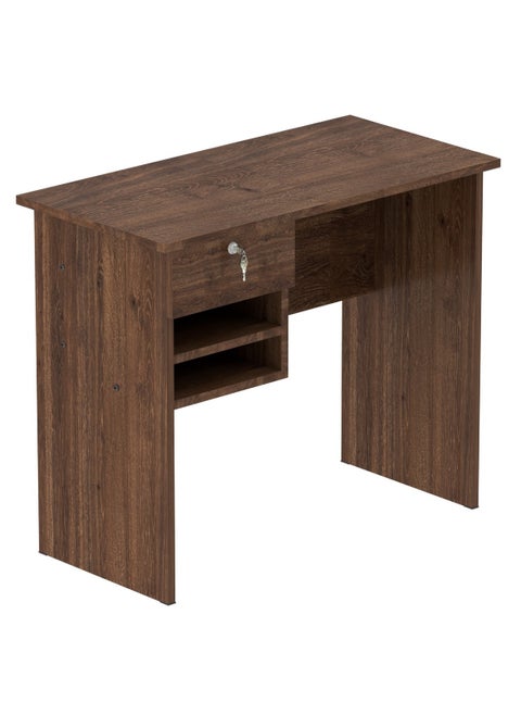 Mahmayi Solama MP1 9045 Office Desk with Paper Rack- Brown