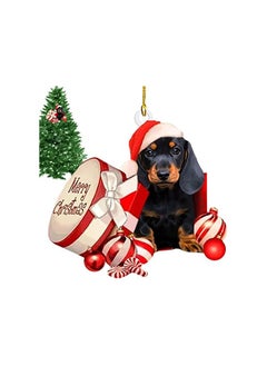 The Bros Dachshund Ornaments, Funny Dog Tree Pendant Ornament, Hanging Pendant Dog Lovers Decorations for Indoors  - Image 5