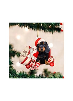 The Bros Dachshund Ornaments, Funny Dog Tree Pendant Ornament, Hanging Pendant Dog Lovers Decorations for Indoors  - Image 3