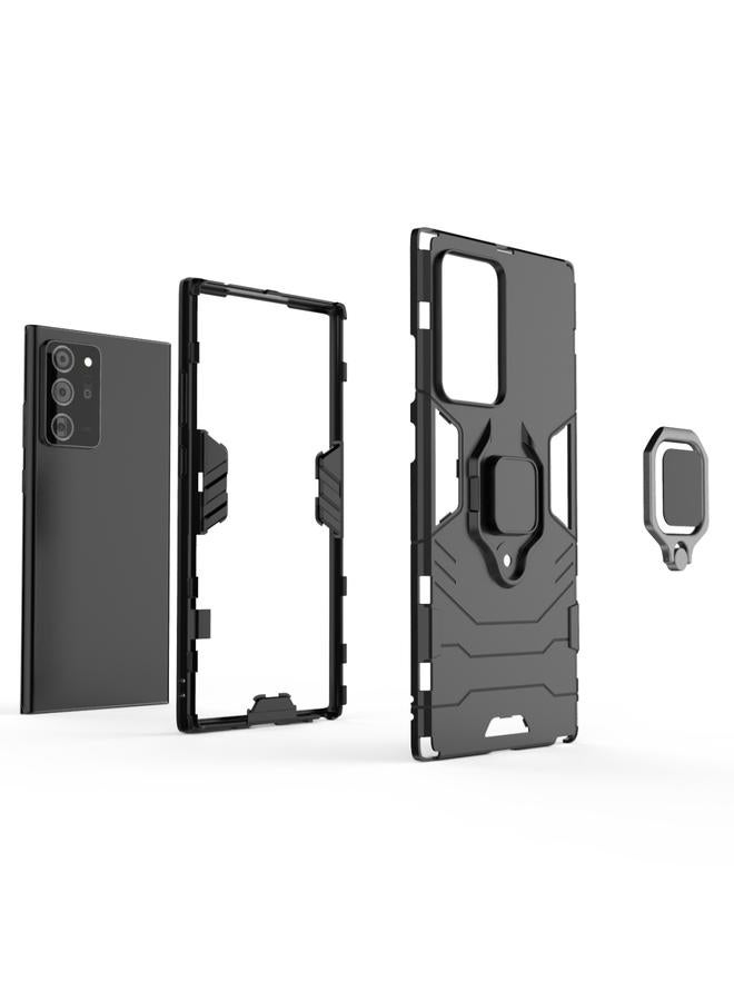 S-TOP Case For Samsung Galaxy Note20 Ultra PC + TPU Anti-fall Protective Case with Ring Holder - Image 5