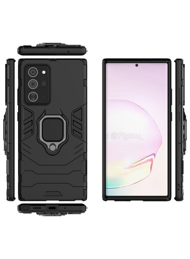 S-TOP Case For Samsung Galaxy Note20 Ultra PC + TPU Anti-fall Protective Case with Ring Holder - Image 2