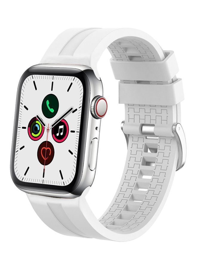 NIBEMINENT Replacement Band For Apple Watch Series 5/4/3/2/1 40/38mm White - Image 2