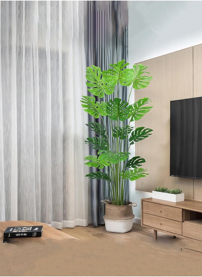 Bolivia's Artificial Trees, Artificial Banana Tree With Perfect Faux Tropical Leaf, Lifelike Artificial Tree For Modern Home Decoration Indoor And Outdoor, Artificial Tree For Office And Housewarming  - Image 2