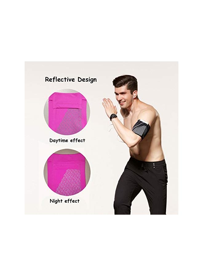 Green Tiger Sports Running Armband,Lightweight All Purpose Sport Bag Arm Band Strap Holder Pouch Comfortable Phone Armband Sleeve for Exercise Workout Fits iPhone,Samsung Galaxy S9/S8/S7,Sony,LG,(Black,M) - Image 4