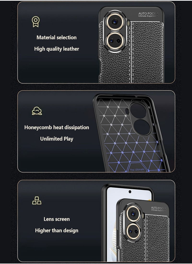 Generic - Huawei nova 10 SE Case Cover with Protector Anti Slip Pattern Ultra Soft Durable TPU Anti-Scratch Anti-Fingerprints Shockproof Back Cover - Image 1