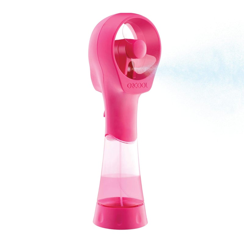 O2COOL O2COOL Elite Battery Powered Handheld Water Misting Fans Raspberry 