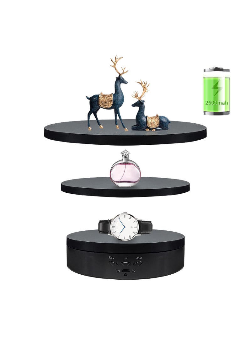 ZLMONDEE ZLMONDEE 3 IN 1 Motorized Rotating Display Stand 574708866 inch Replacement Cover 22Lbs Max Load Black Epoxy Material 