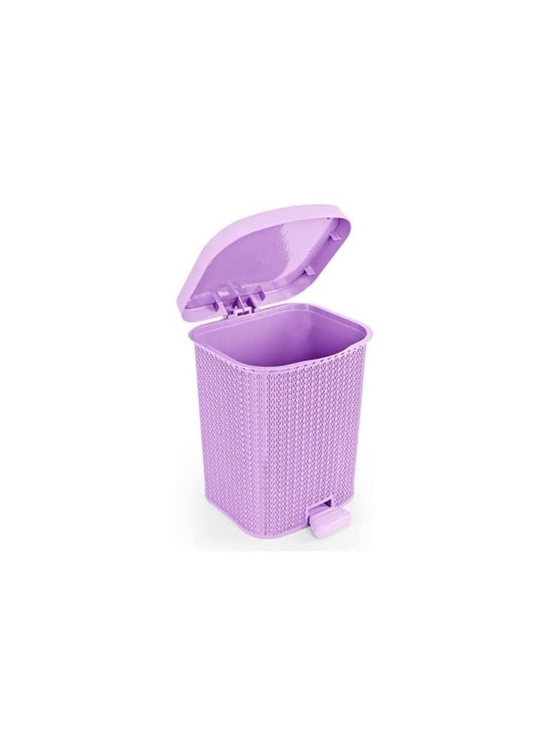 El Helal & Silver Star - Palm Small Trash Can Mauve 250119 - Image 1