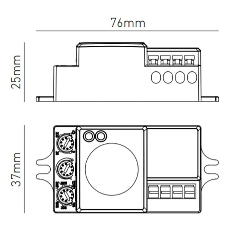 MAXWELL Maxwell 360 Degree 8 Meter Coverage Microwave Motion SensorMotion Detector Plastic White 18Month Warranty  - Image 3