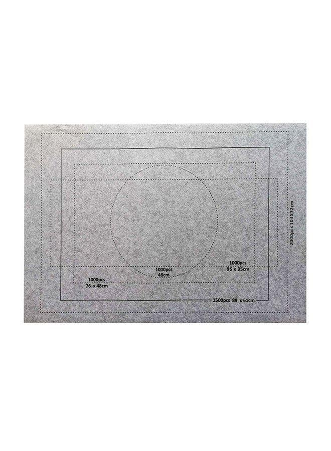 Puzzle Storage Roll Up Mat 31 x 46inch 4-piece set black 1500 pieces with velcro - Image 1