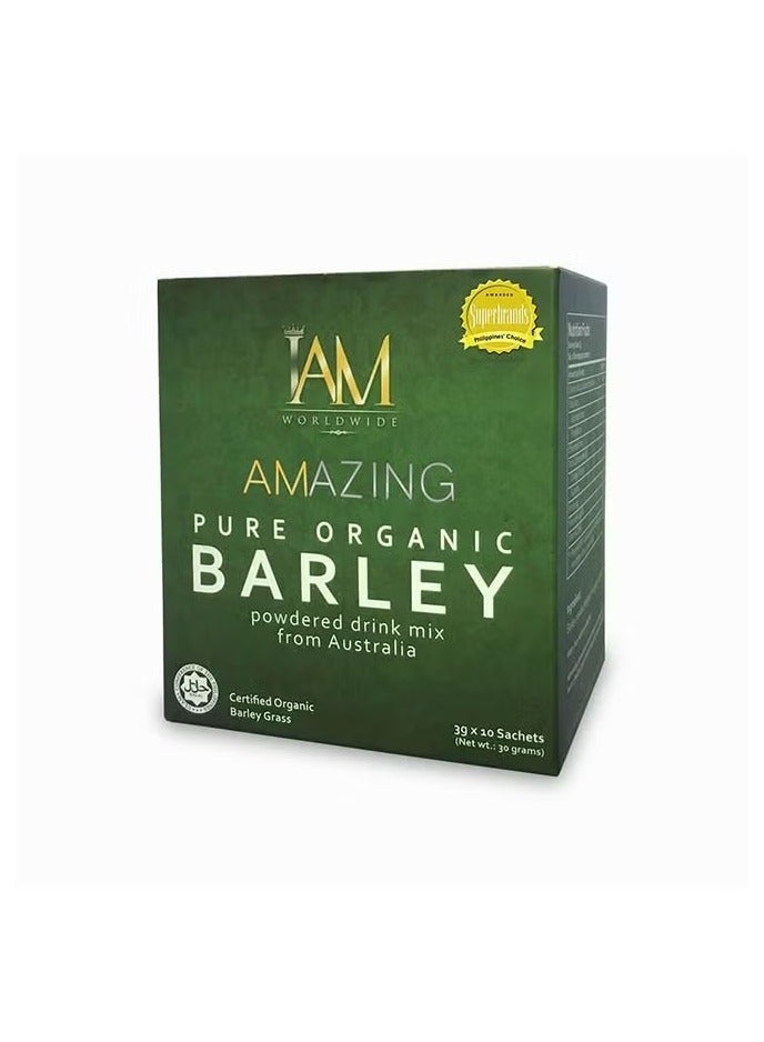 I AM Pure barley powder blend made from a natural mix of organic green barley