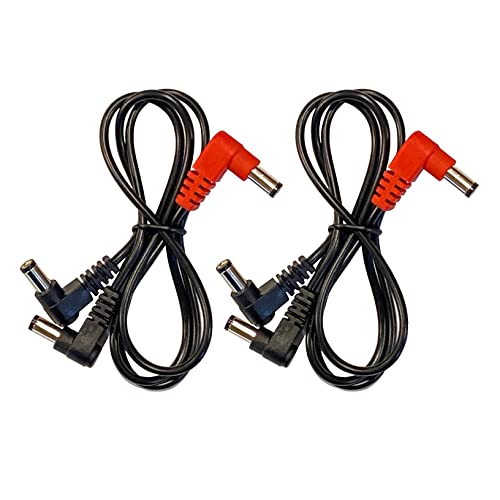 Kurrent Electric (2) Pack 2-Way Split Effects Pedal DC Power Cables for Voodoo Labs Power Supply - Image 1